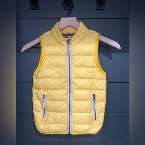Hanna Andersson Yellow Kids Puffer Vest